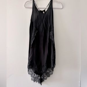 Free People Black Slip Dress
